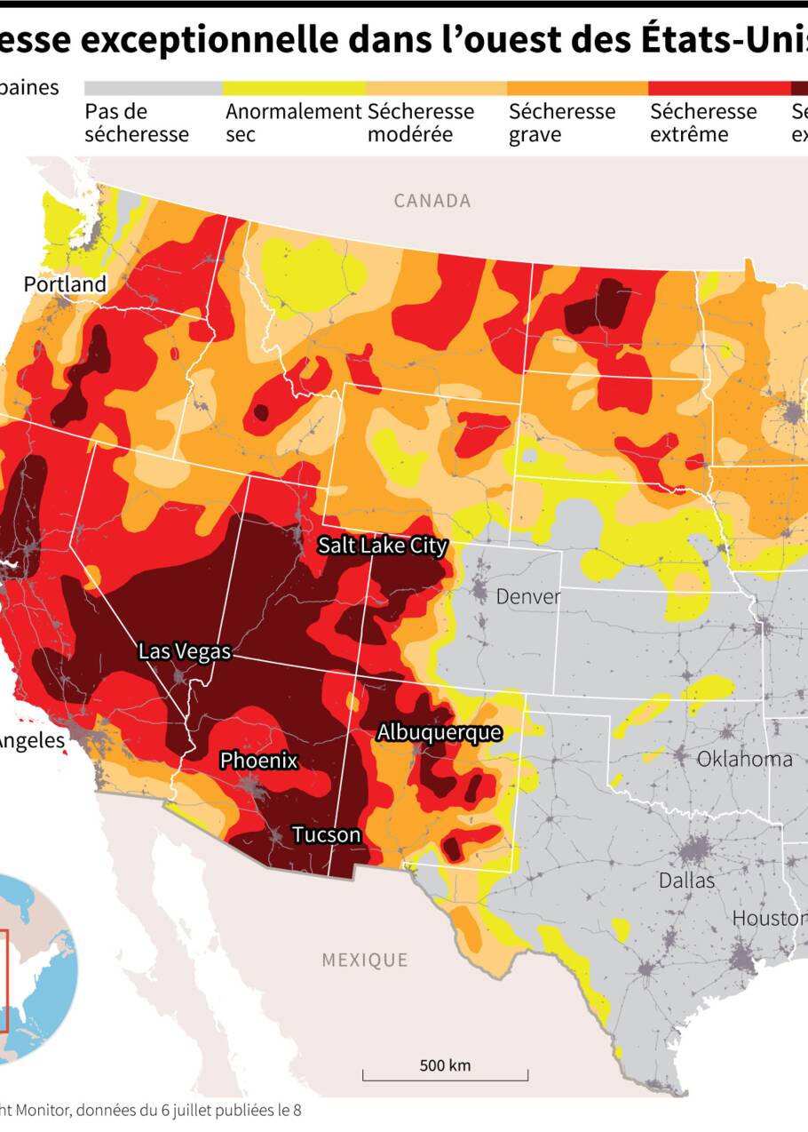 Etats-Unis : nouveau record de température dans la Vallée de la Mort 