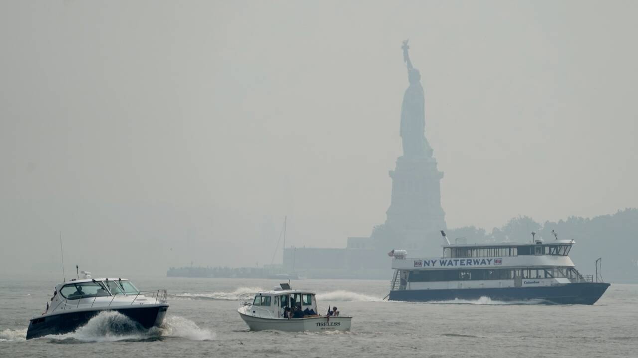 Alerte pollution à New York, atteinte par des fumées venues de l'ouest
