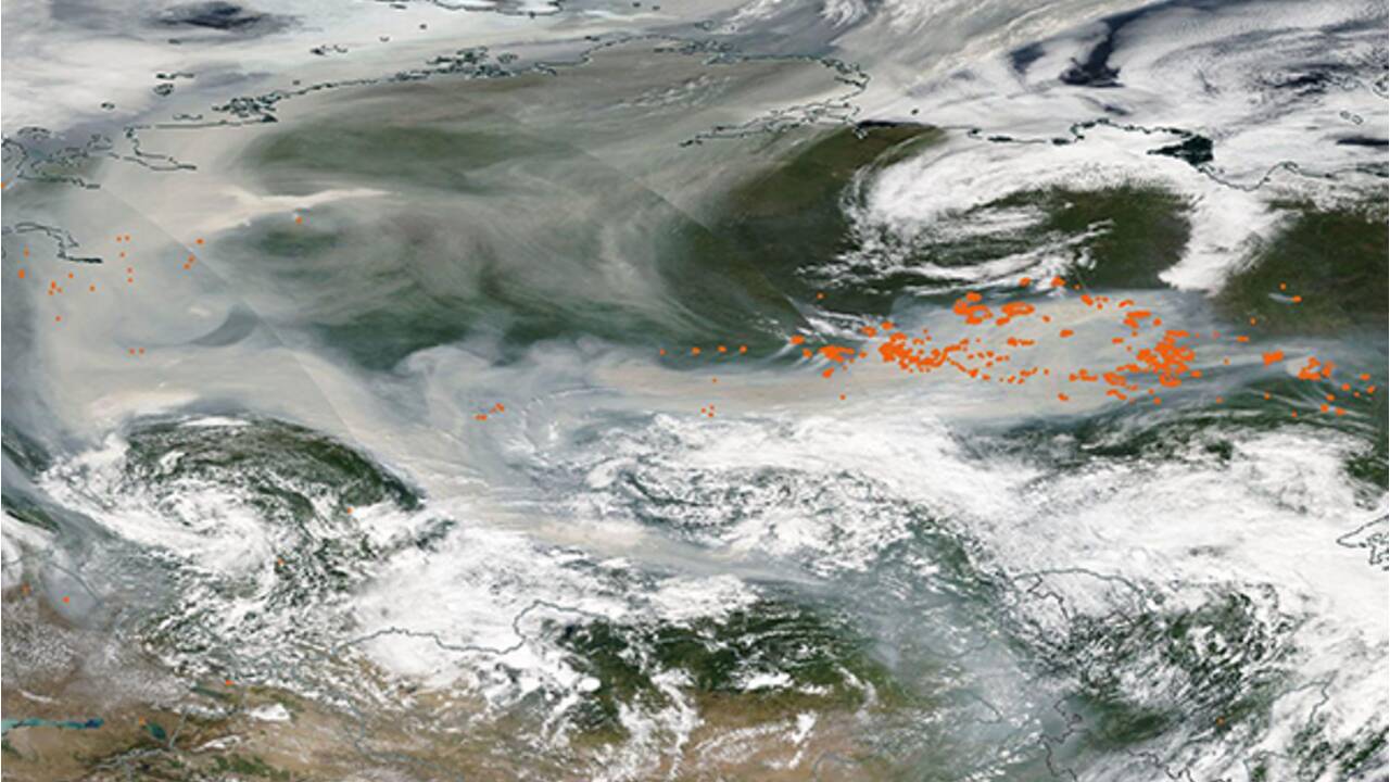 En Sibérie, les incendies s'aggravent et leur fumée a atteint le pôle Nord 