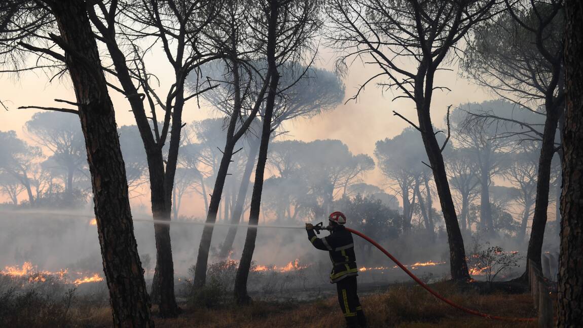 Côte d'Azur: 1.200 pompiers toujours à pied d'oeuvre pour éteindre l'incendie