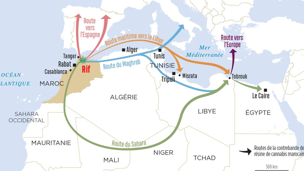Les grandes routes du haschisch marocain vers ses fumeurs en Europe