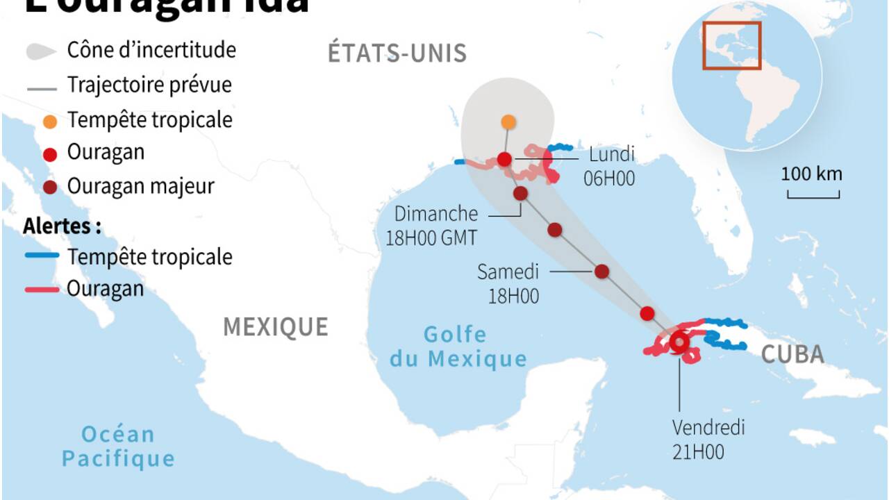 L'ouragan Ida touche terre à Cuba avant d'aller menacer la Louisiane