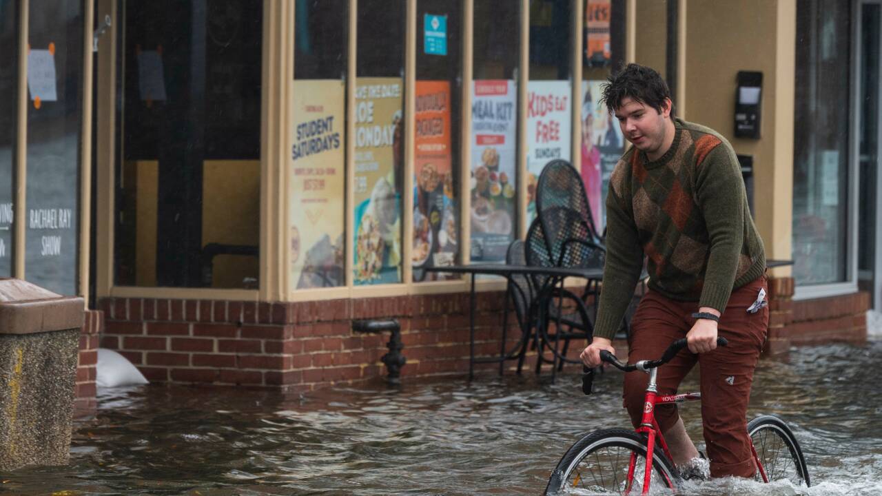D'importantes inondations frappent la côte Est des Etats-Unis