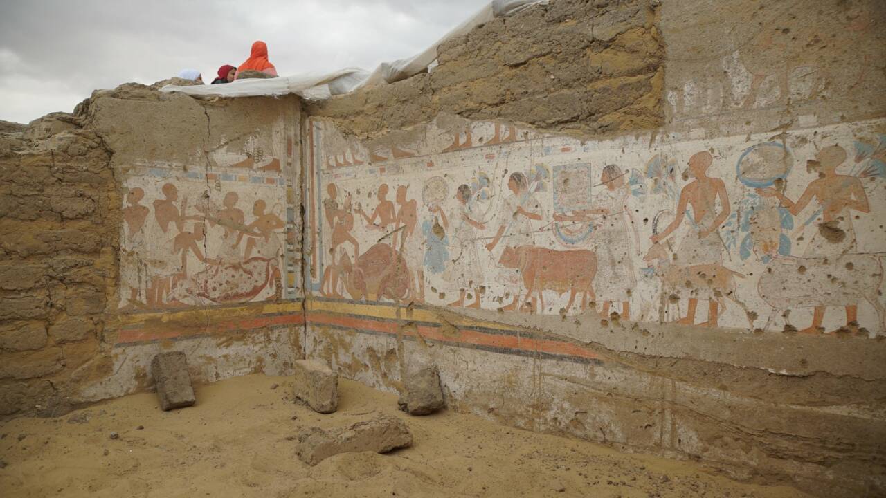 A Saqqarah, découverte de la tombe d'un trésorier sous Ramsès II 