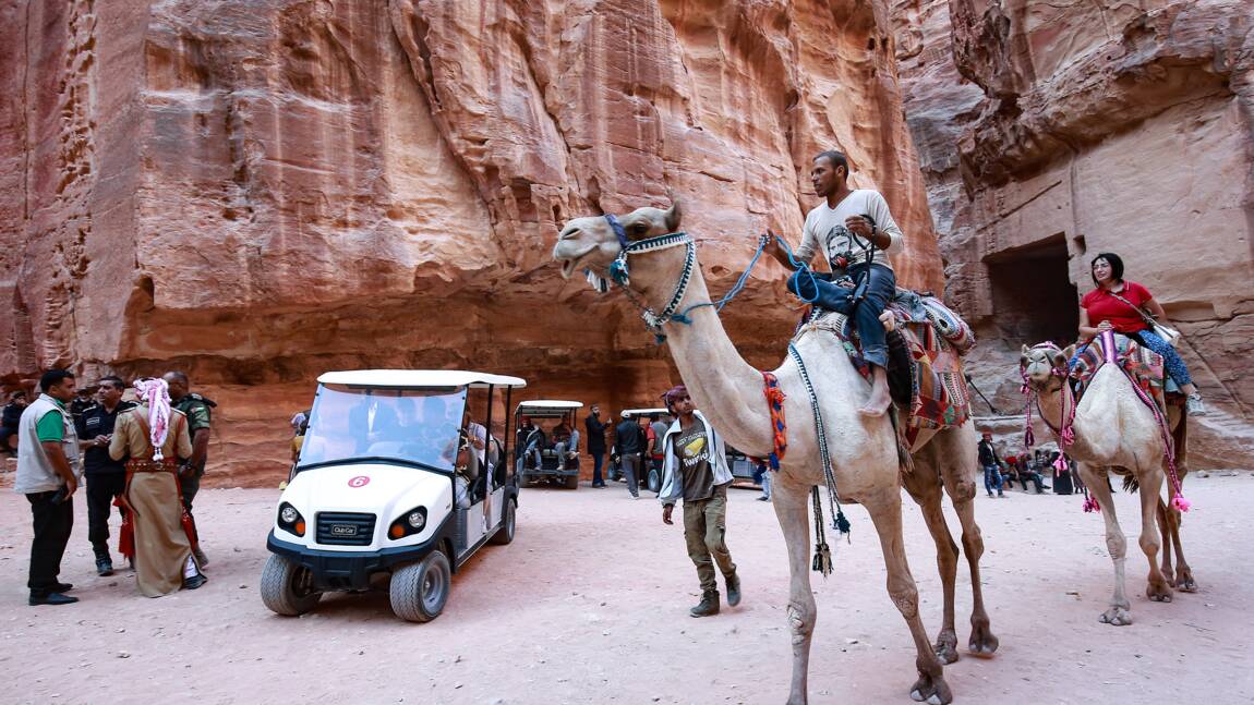 Jordanie: à Petra, la visite peut aussi se faire en voiture électrique