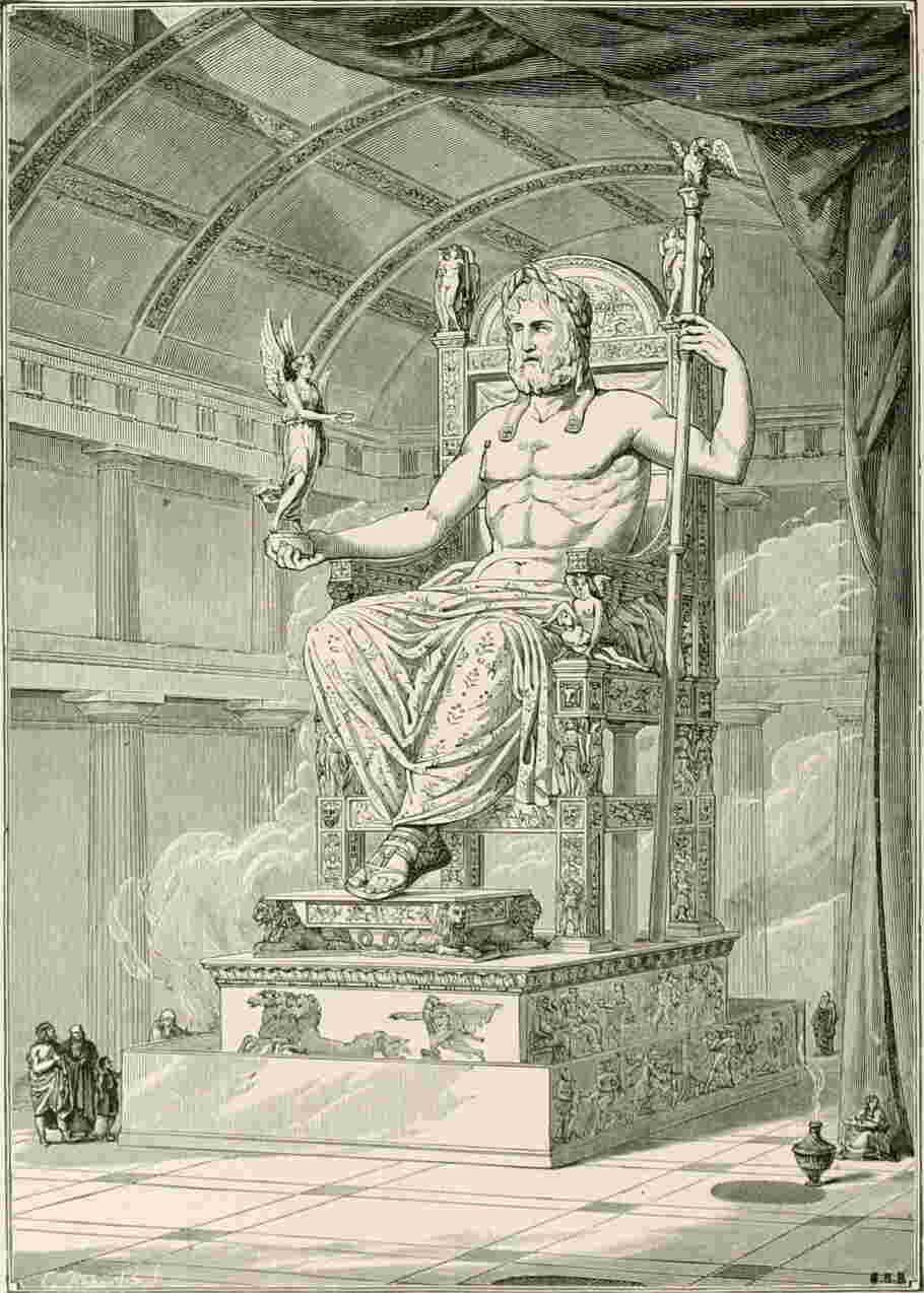 Où se trouvait la statue chryséléphantine de Zeus à Olympie ? Geo.fr