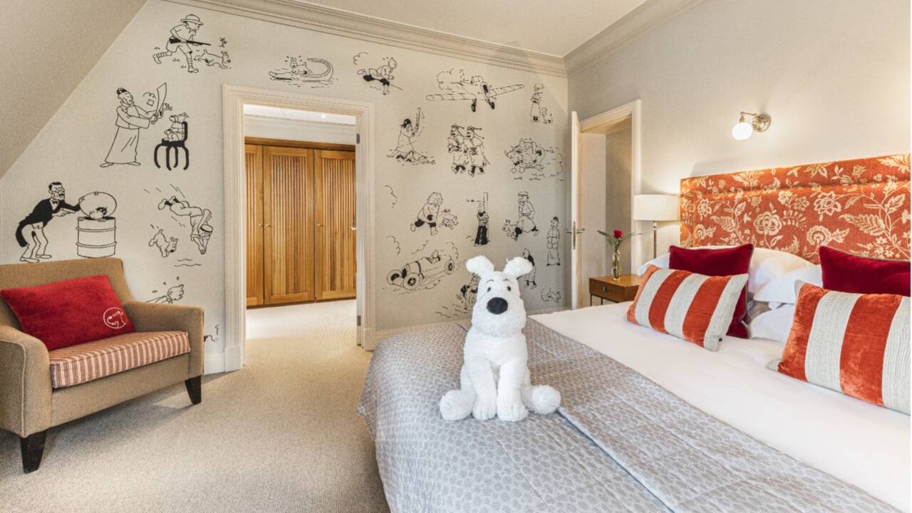 A Bruxelles, un hôtel propose une suite aux couleurs de Tintin 