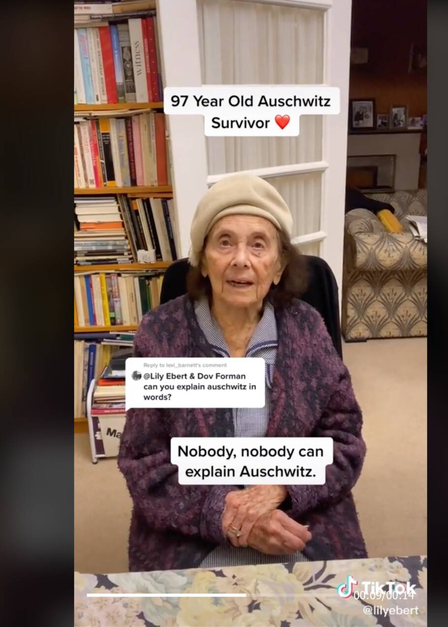 Une rescapée de la Shoah âgée de 97 ans témoigne sur TikTok 