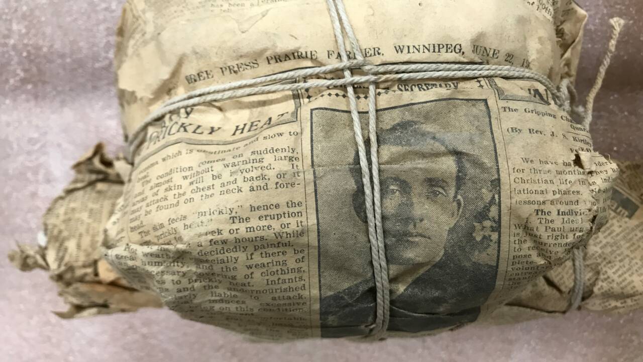 Des fossiles retrouvés 100 ans après emballés dans de vieux journaux au Canada