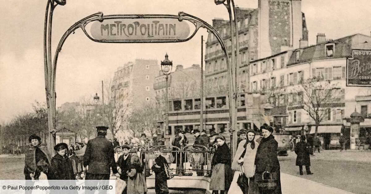 Comment la première ligne du métro de Paris a vu le jour en 1900 - Geo.fr