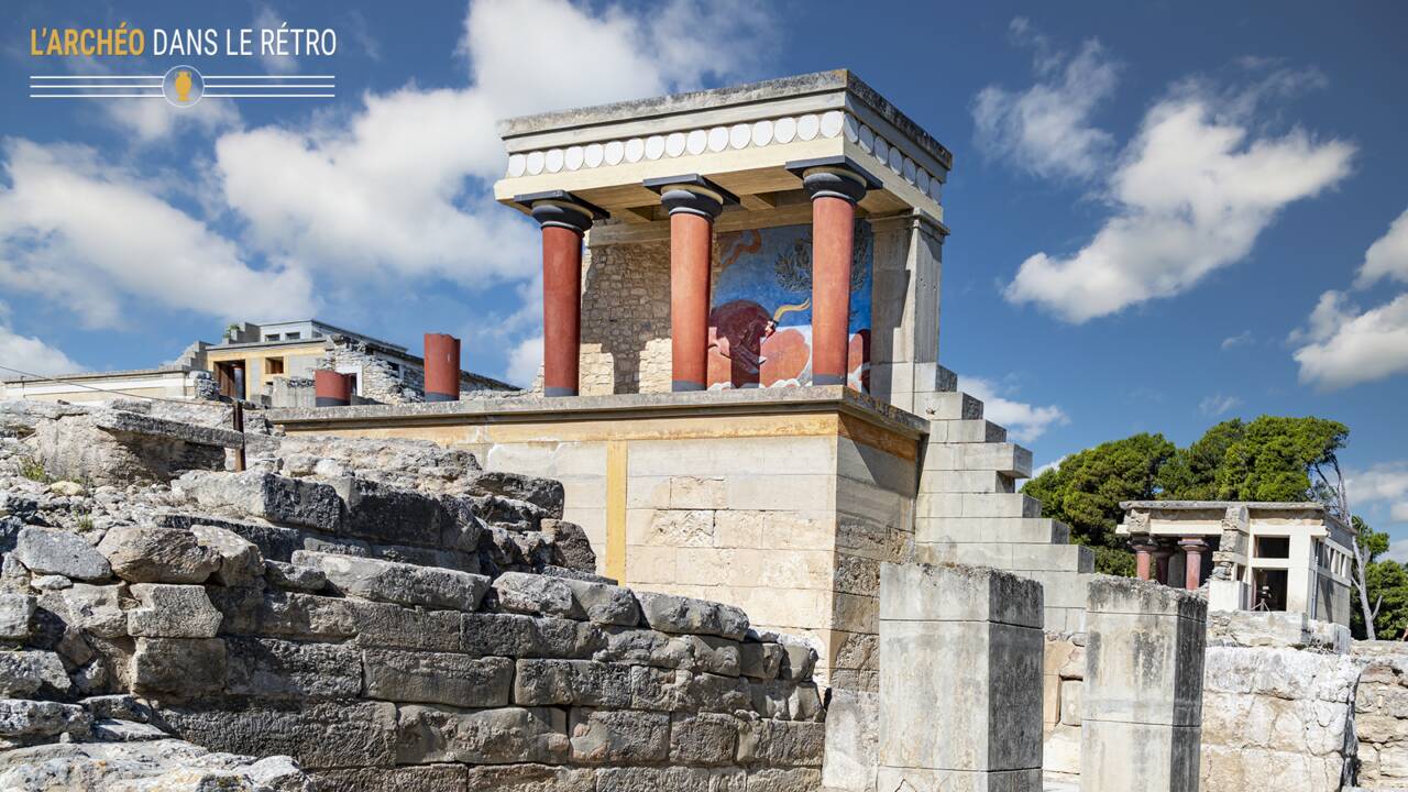 Le palais de Knossos, vestige d'une civilisation disparue exhumé en Crète au XIXe siècle