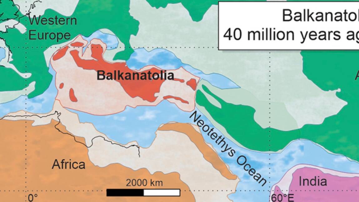 La Balkanatolie, un continent qui existait il y a 40 millions d’années