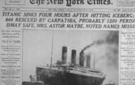 April 14, 1912: The newspapers of the time reported the sinking of the Titanic.