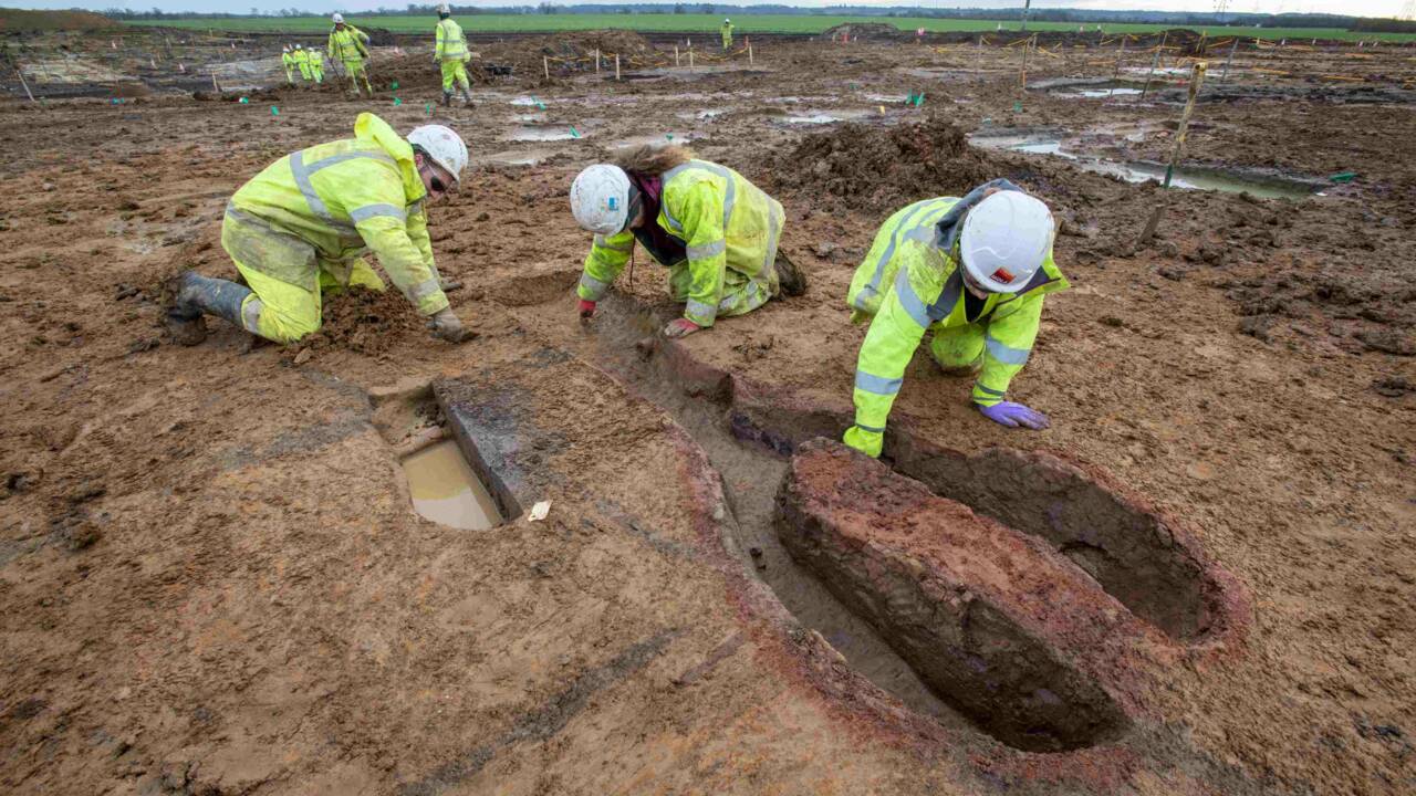 En Angleterre, des archéologues ont découvert des traces d'une brasserie romaine, vieille de 2000 ans, lors de travaux sur une autoroute