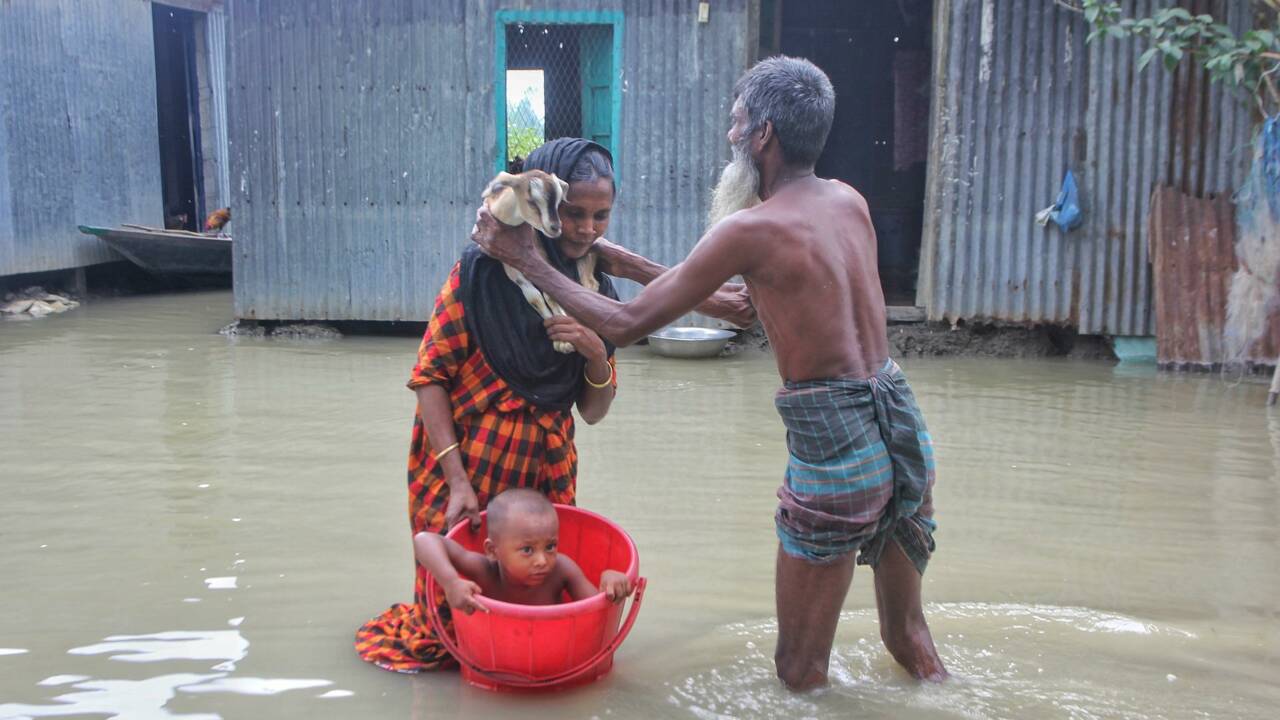 Inondations records au Bangladesh, 4 millions de personnes affectées selon l'Unicef