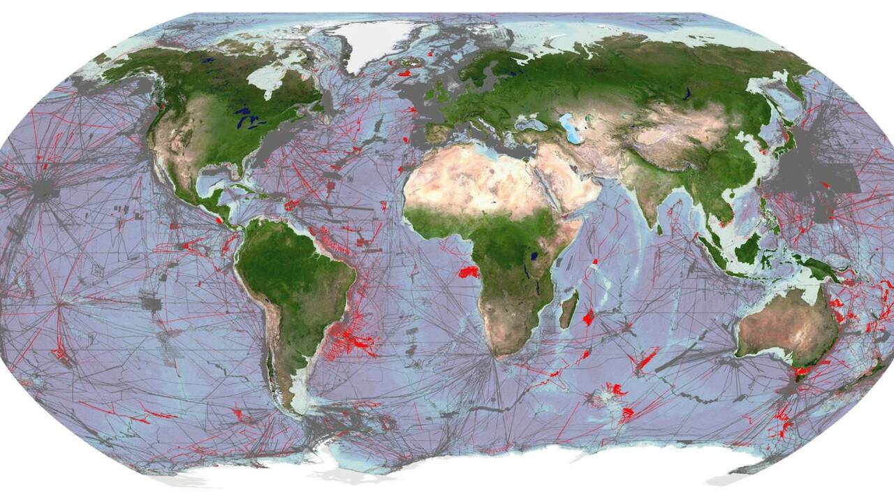 Près d'un quart des fonds marins de la planète sont désormais cartographiés