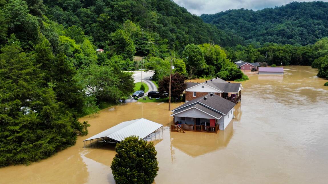 Etats-Unis : L'état de "catastrophe naturelle" décrété pour les "pires" inondations jamais vues au Kentucky