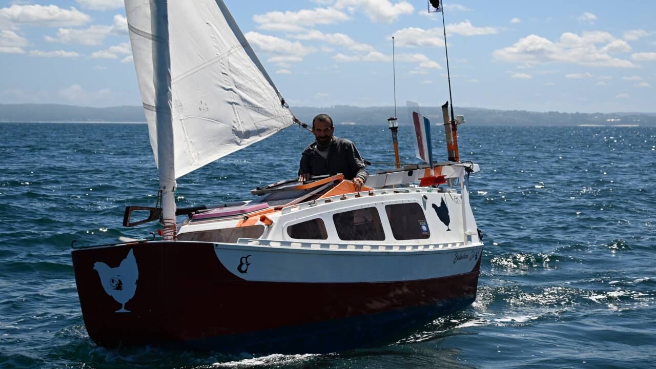 Dans un voilier de 4 mètres à 4.000 euros, Yann Quénet boucle son tour du monde