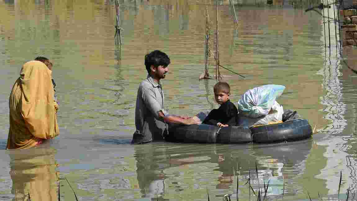 Changement climatique : Le bilan des inondations au Pakistan dépasse le millier de morts