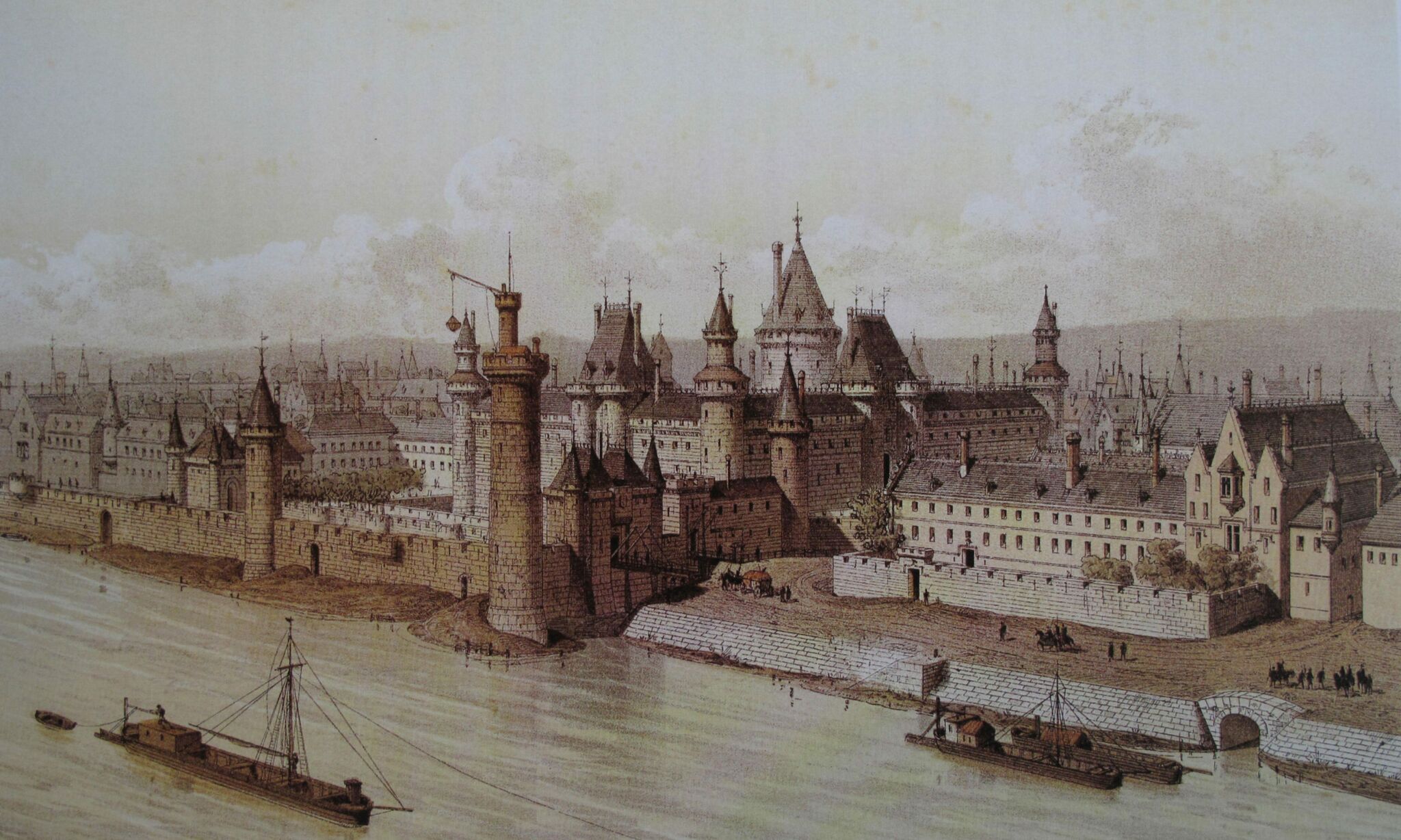 15 17 века. Замок Лувр. Нельский замок Париж. Средневековый Париж 15 век. Лувр Франция 17 век