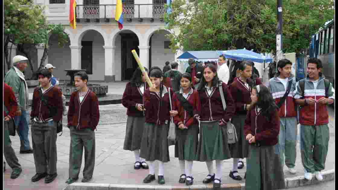 Sortie d'école à Quito