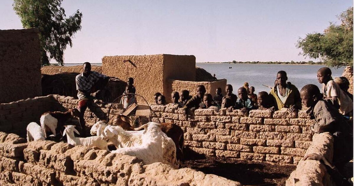 3641 Fleuve Niger, l'enclos aux chèvres Geo.fr