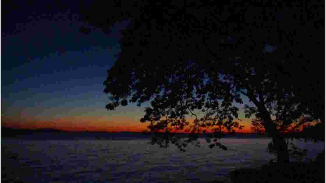 Coucher de soleil sur le lac Nicaragua