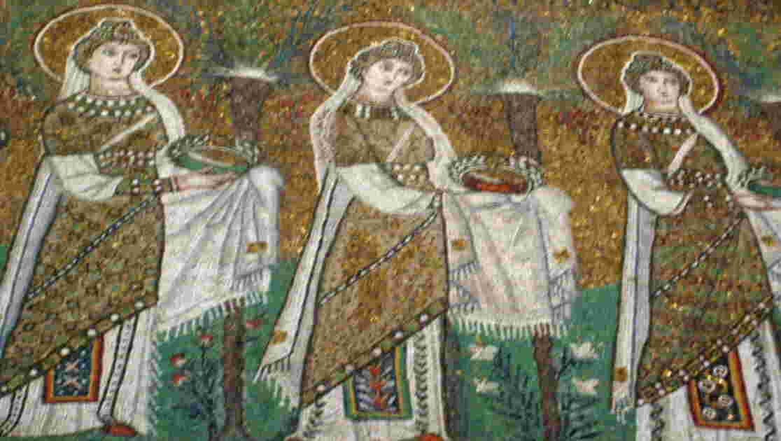 St Apollinaire nuovo., Elevée entre 493 et 526 par... Geo.fr