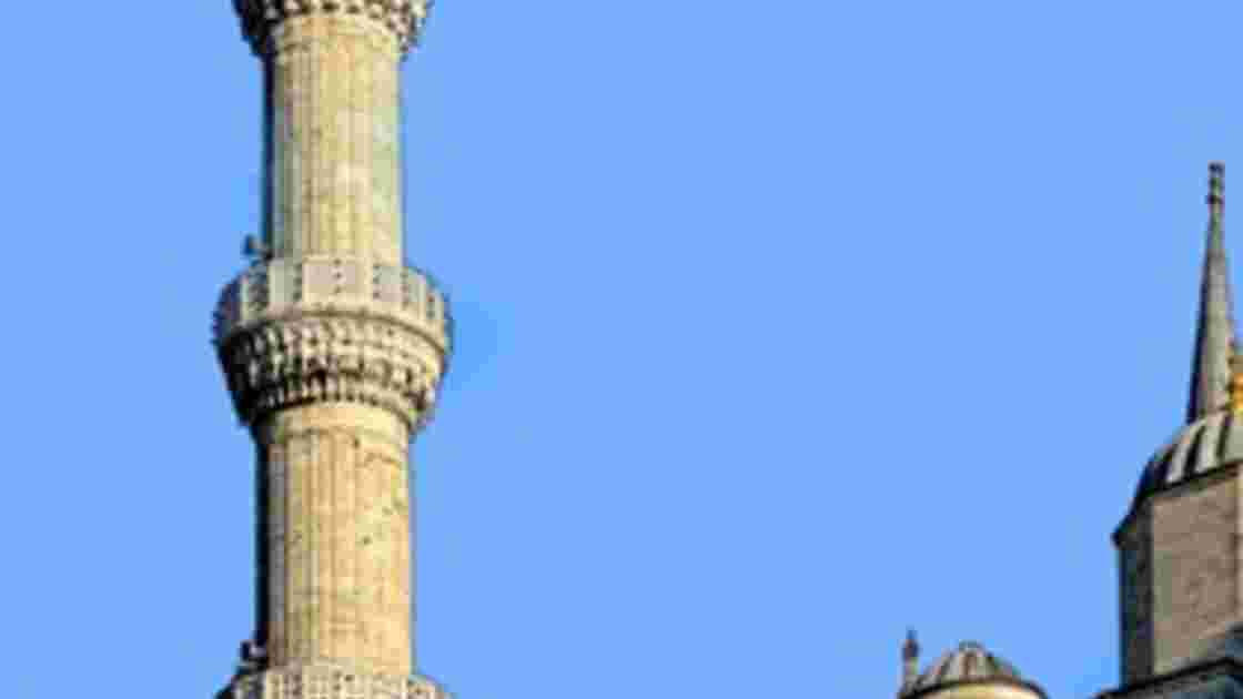 5__minaret de  La Mosquée bleue.