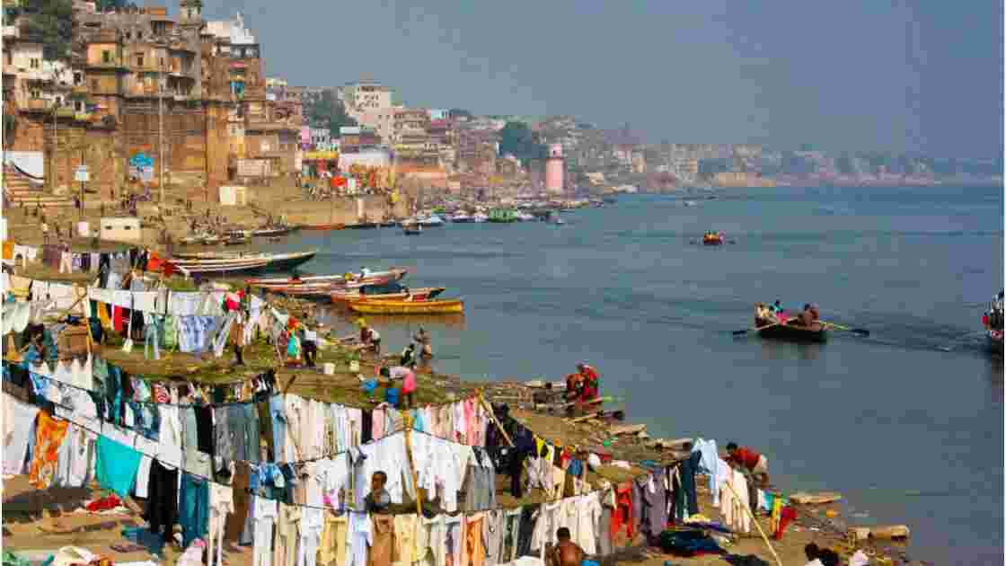 Lavandiers, ghats de Varanasi