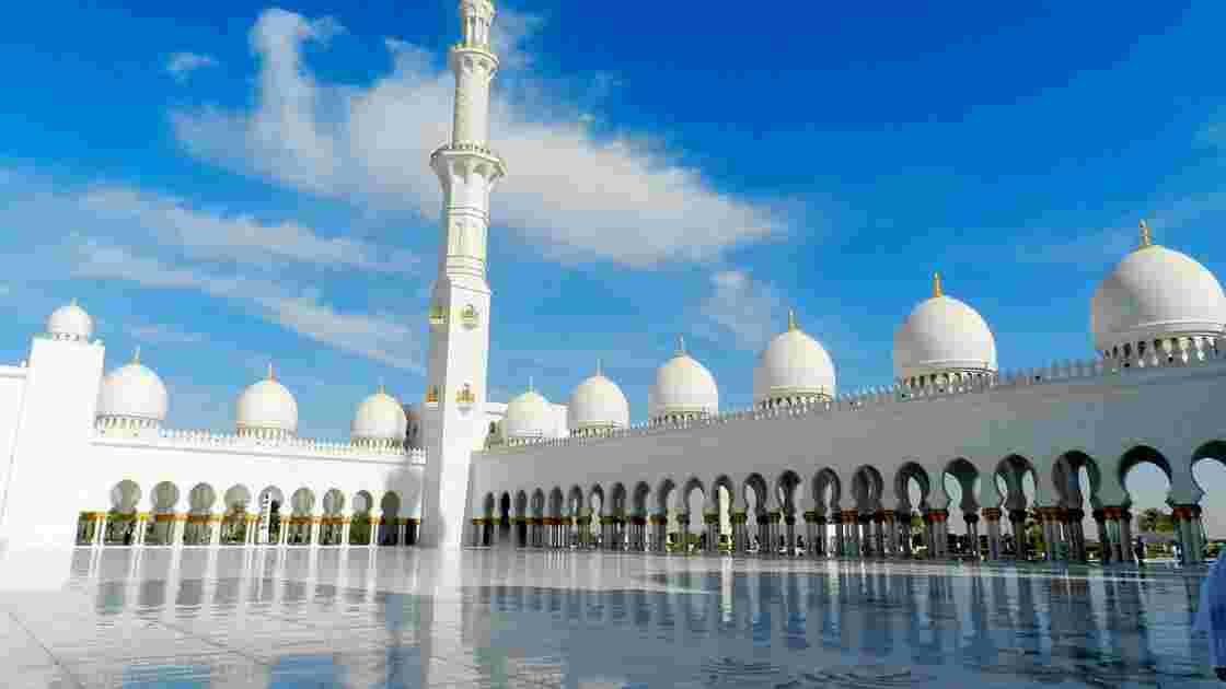 Abu Dhabi la Mosquée blanche de Sheikh  Zayed  