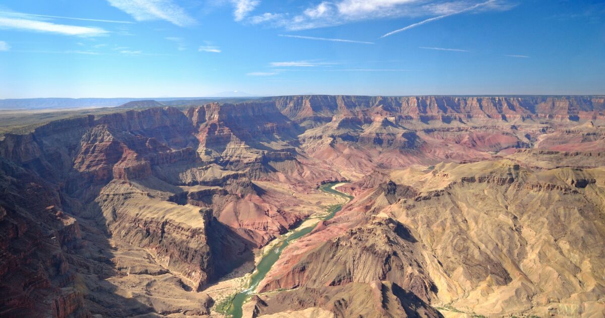 Grand Canyon, Grand Canyon depuis un hélicoptère. - Geo.fr