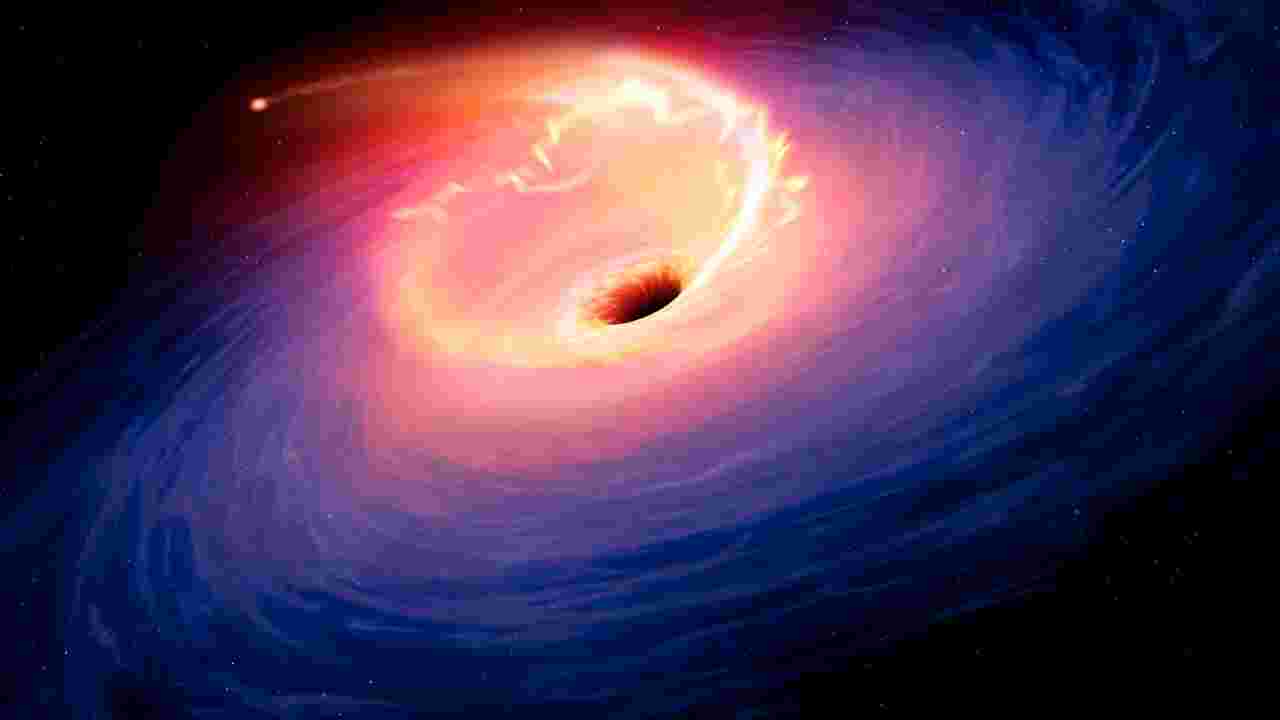 Cette impressionnante et étrange explosion spatiale serait due à la collision d'étoiles avec un trou noir
