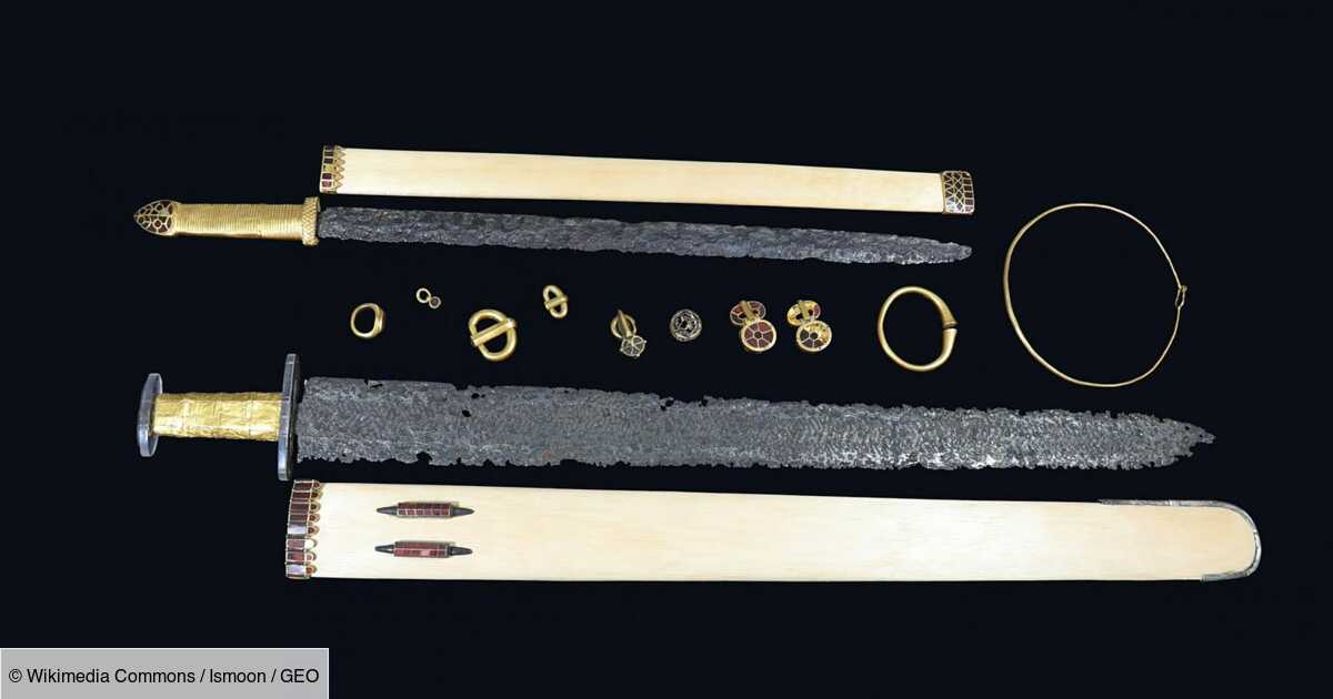 De ontdekking van het “prinselijke” graf van een Hun krijger, begraven met wapens ingelegd met goud en edelstenen
