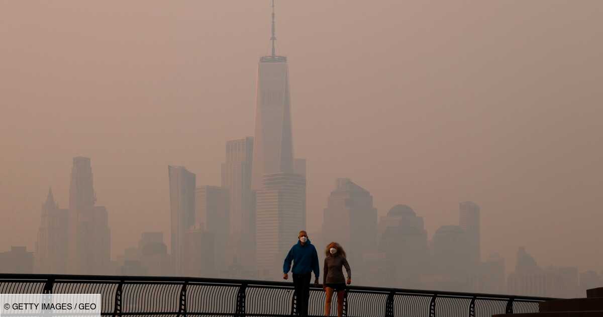 New York plongée dans les fumées des feux de forêts au Canada