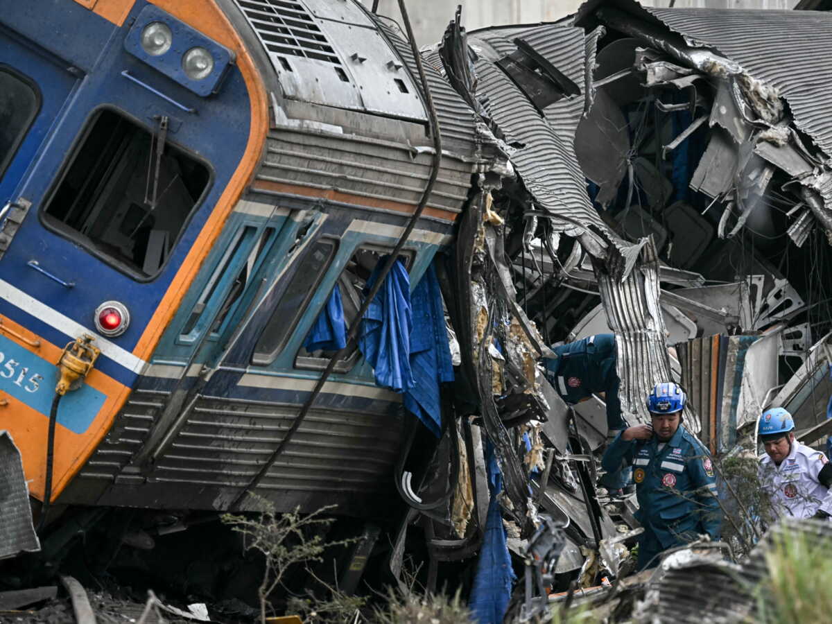 En Thaïlande, au moins 28 morts dans un accident de train provoqué par un chantier dirigé par la Chine