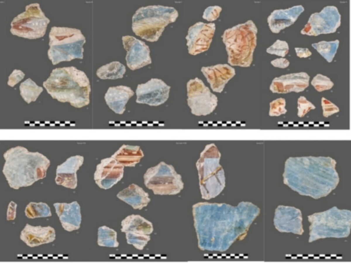Des fragments d’une peinture romaine révèlent un usage surprenant du "bleu égyptien"