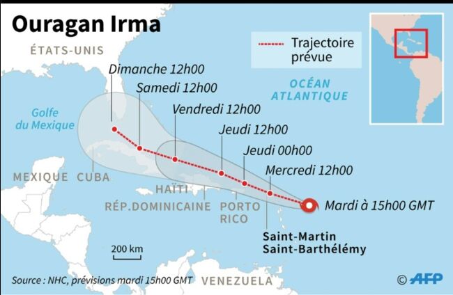 Ouragan Irma Alerte Maximale Dans Les Antilles Geo Fr