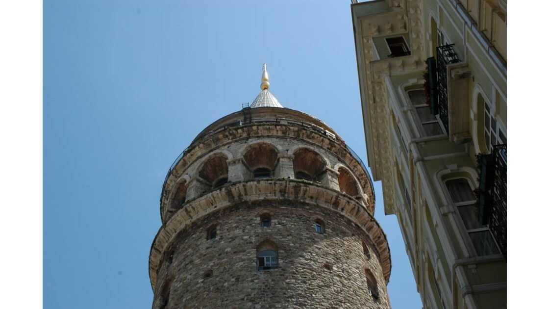 Le Haut de la Tour de Galata à Istanbul