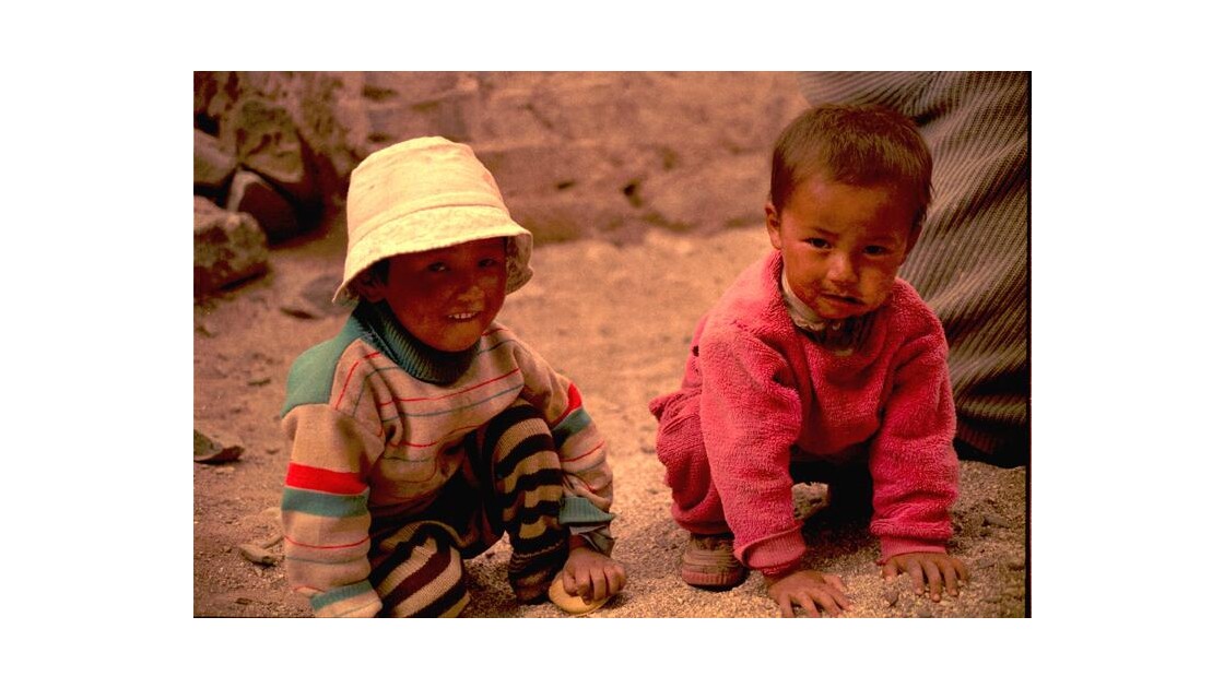 Tibetan children, Ladakh, India