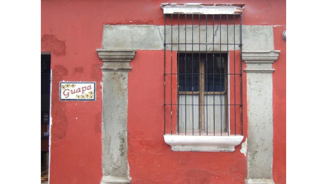 guatemala.façade à Antigua.