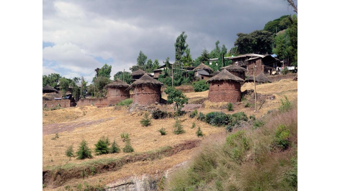 Village des Hauts plateaux Ethiopiens