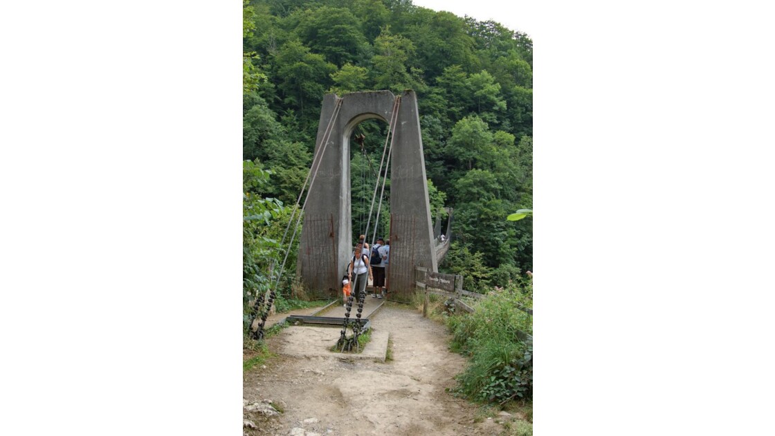 le pont suspendu des gorges d'Holzarté