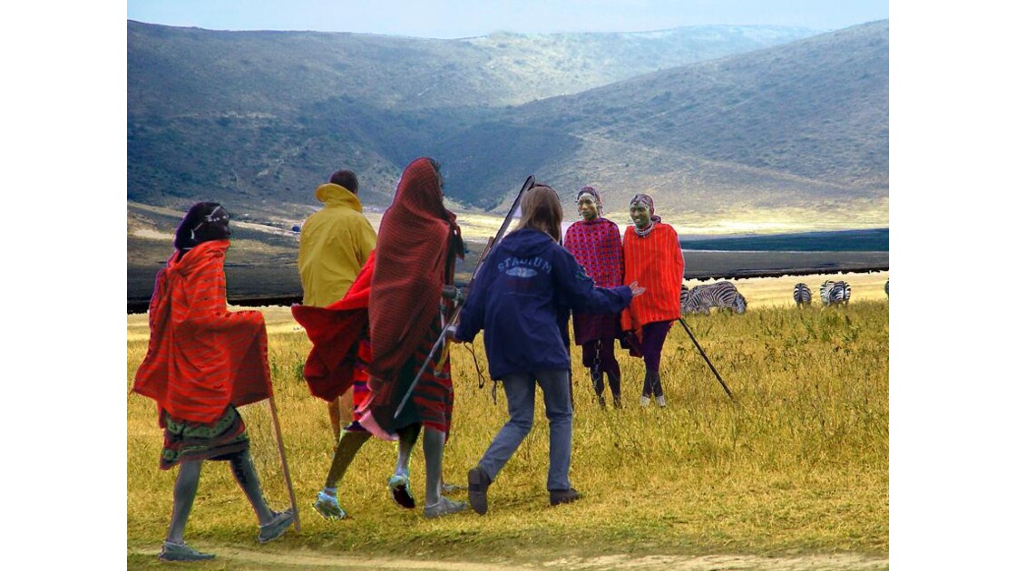 rencontre avec des jeunes  masaïs