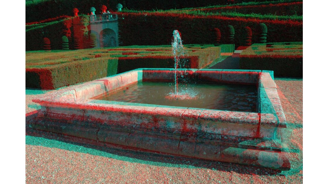 3D - Fontaine à Villandry. 