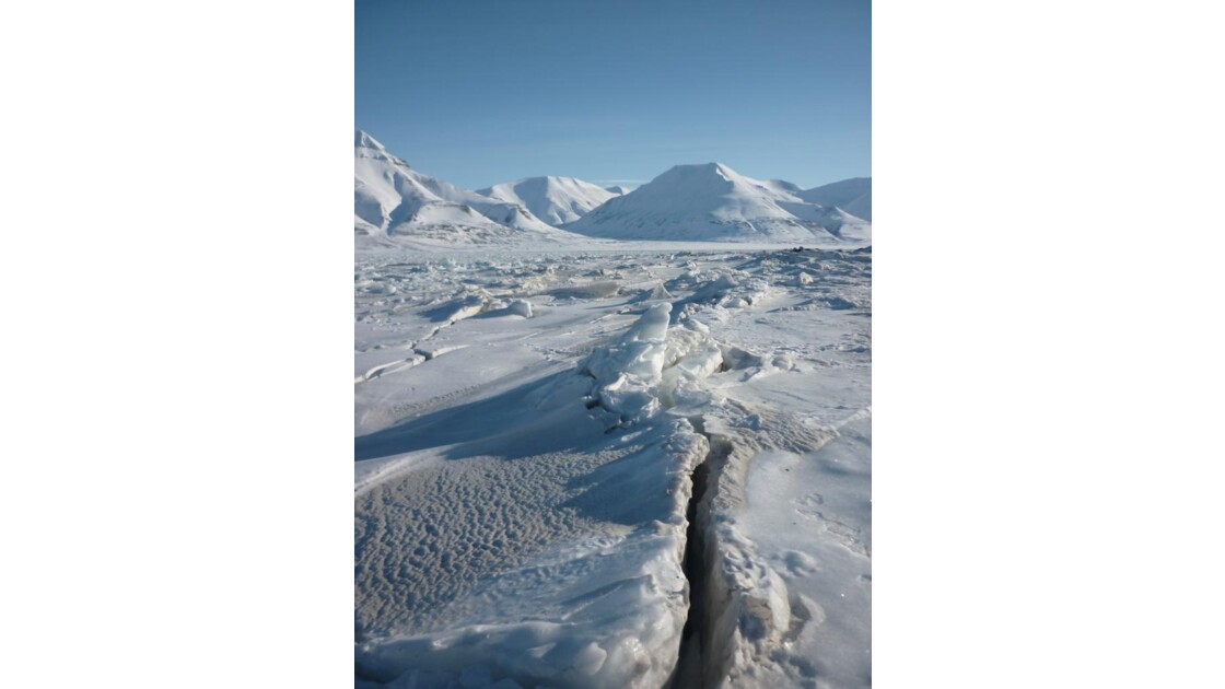 Fjord gelé Longyearbyen