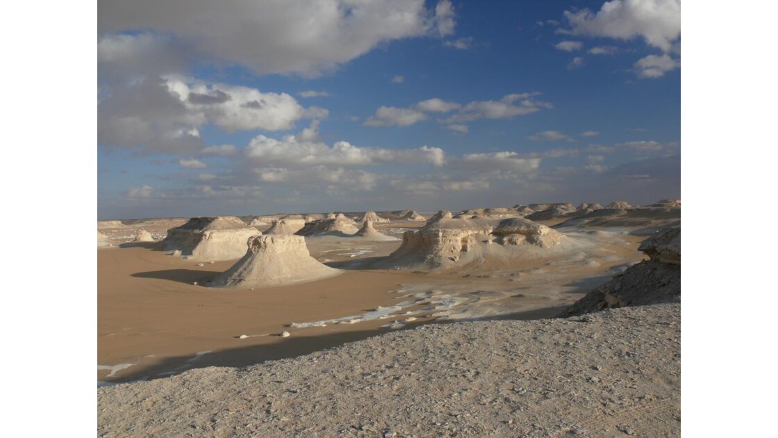 paysage du désert blanc