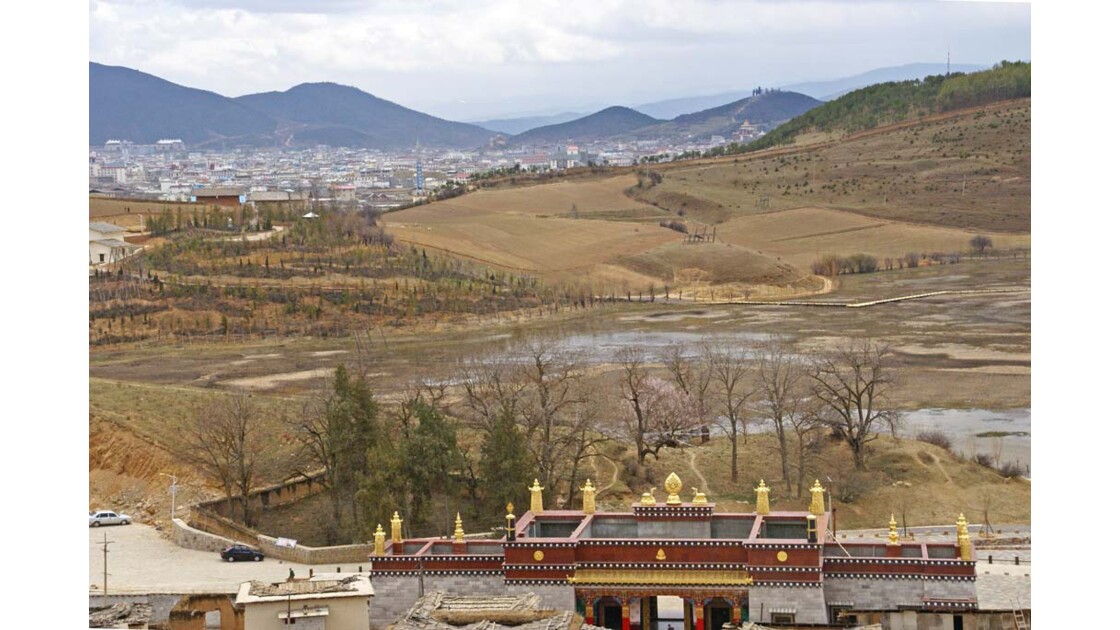 Vue panoramique de Zhongdian