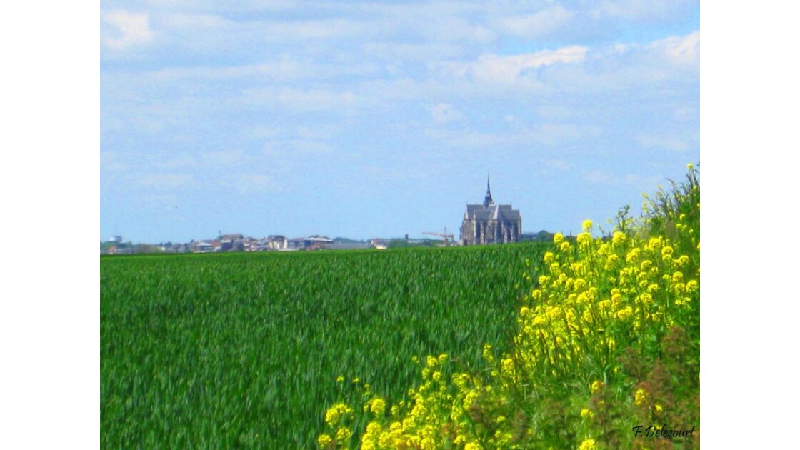 St Quentin vu depuis Homblières