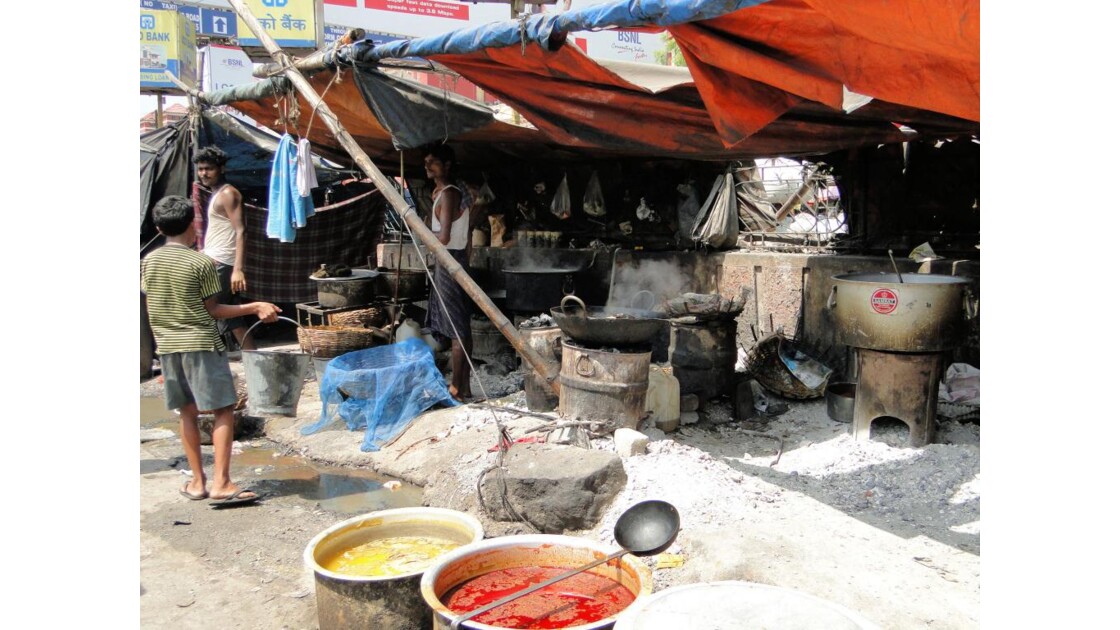 Calcutta: restaurant de rue